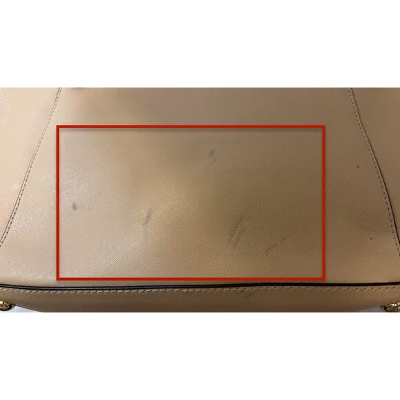 Michael Kors Jet Set Tote Bag - Top Zip Beige Tone Women's Bag - Picture 8 of 13